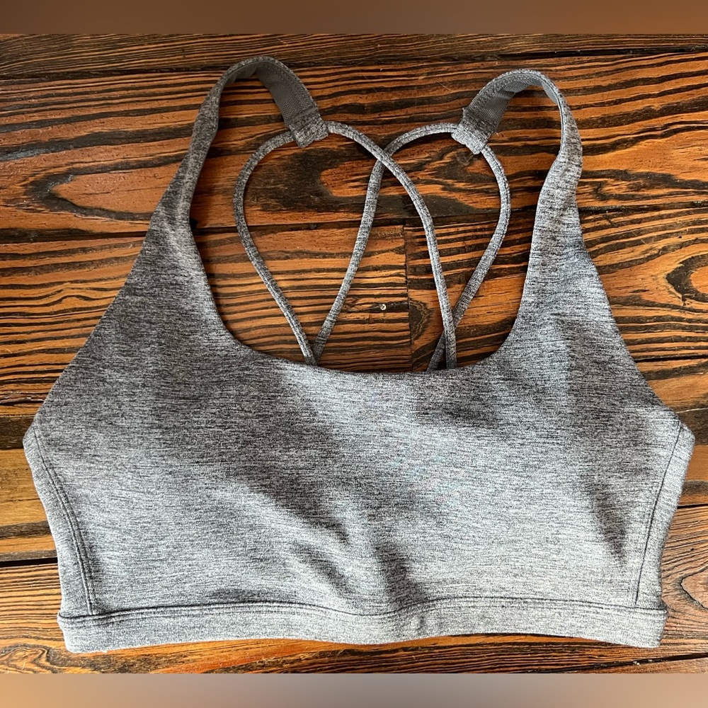 Heather Grey Padded Sports Bra